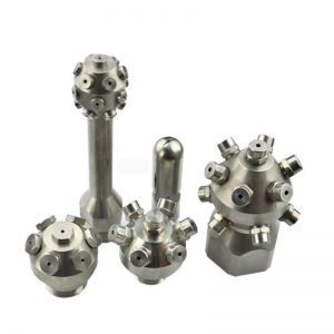 Curățarea presiunii de înaltă presiune completă cu con de spray cu con de spray cu jet de recipient cu tobe de tambur Curățând duza de pulverizare rotativă